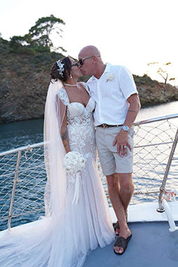Kerry and Craig Gardiner 2nd July 2024 Yacht Wedding
