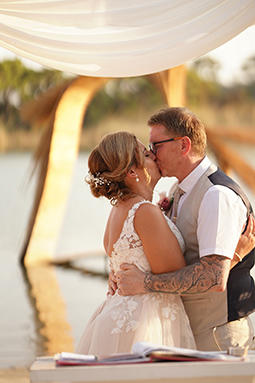 Stuart and Sarah Cook 2nd August Green Pine Beach
