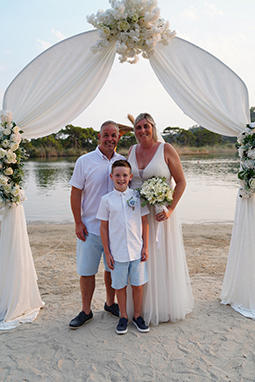 Christopher and Laura White 23rd August 2024 Green Pine Beach