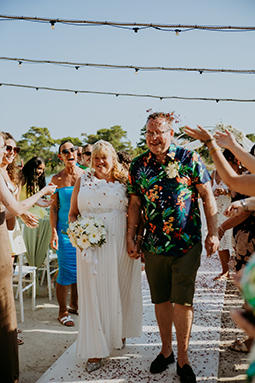 Michelle and Martin Bowley 2 nd June Vow Renewal Green Pine Beach Oludeniz