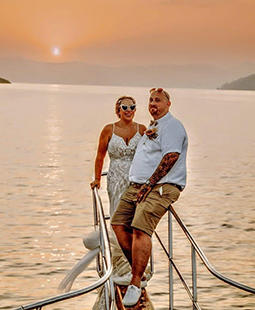 Natasha and Gregory 21st June Beach and Yacht Wedding