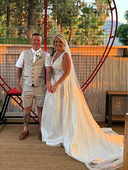 Claire and James 22nd July 2025 Gaias Beach Club Marmaris
