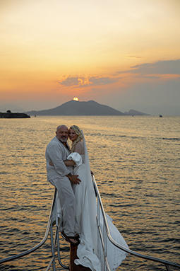Donna and Paul Kent Beach Wedding Yacht Reception 7th August 2025