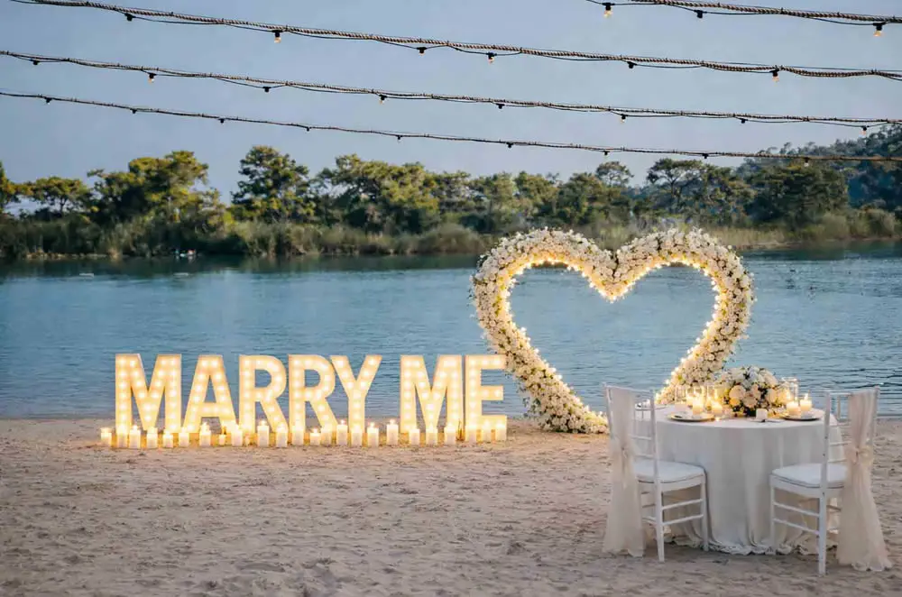 OLUDENIZ  PRIVATE  BEACH MARRIAGE PROPOSAL