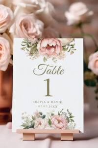 TABLE NUMBER CARDS